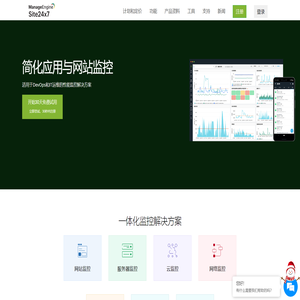Site24x7 - 网站应用性能/服务器/数据库/路由器/交换机/linux/网络云运维监控